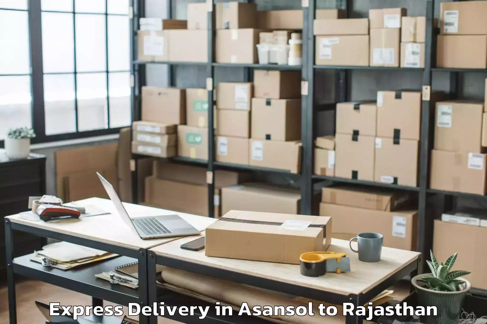 Reliable Asansol to Ansal Royal Plaza Mall Express Delivery